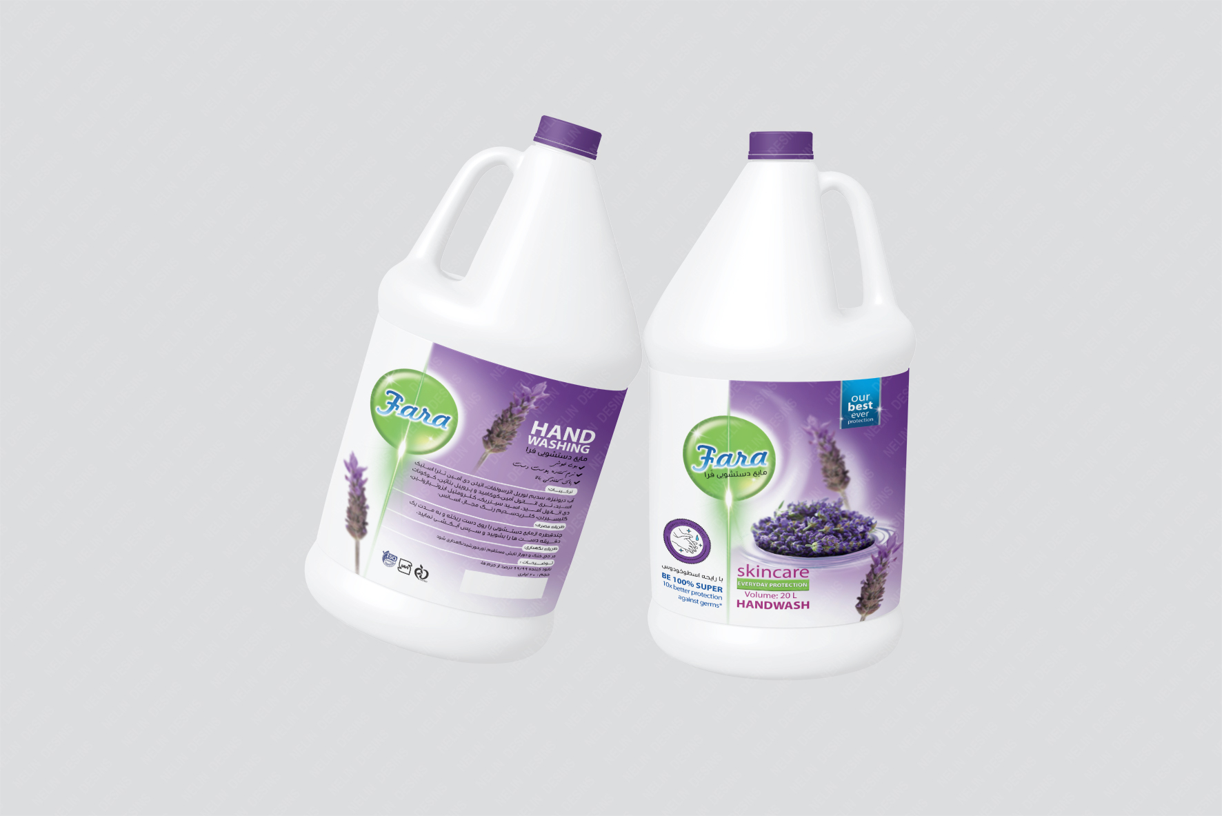 طراحی لیبل 20 لیتری